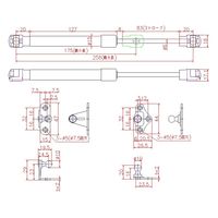 ジョー・プリンス竹下 Lー429Nー80 オイルレスガススプリング(80N) 1064291204 1セット(5個)（直送品）