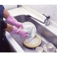 エスコ [M/310mm] 手袋(中厚手・塩化ビニール/ピンク) EA354GF-42 1セット(30双)（直送品）