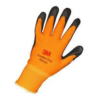 エスコ [M/215mm] 手袋(ニトリルゴムコート/オレンジ) EA354MA-15 1セット(10双)（直送品）