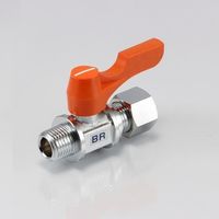 エスコ R 1/2”x12.0mm ミニボールバルブ EA425BR-42 1セット(5個)（直送品）