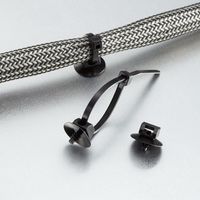 エスコ 結束バンド用ファーツリーマウント(導電性/100個) EA475GH-36 1袋(100個)（直送品）