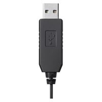 サンワサプライ USBイヤホンマイク MM-HSU21BK 1個（直送品）