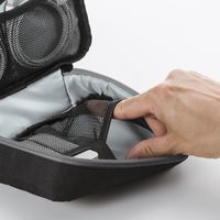 サンワサプライ トラベル小物ポーチ(W190×D135×H50mm) IN-AD8BK 1個（直送品）