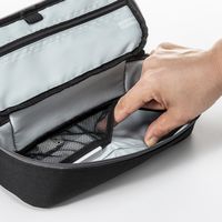 サンワサプライ トラベル小物ポーチ(W255×D97×H60mm) IN-AD10BK 1個（直送品）