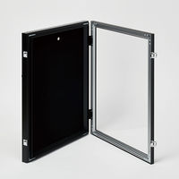 アルナ 前開き式ユニフォームケース S(フレーム:ビター 布:紺) UVアクリル 111496 1台（直送品）