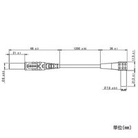 エスコ テストリード EA707A-64 1セット(5St:1St×5セット)（直送品）