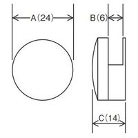 エスコ 5.0mm ミラー取付金具セット(コンクリート用/4個) EA724Y-153 1セット(10St:1St×10セット)（直送品）