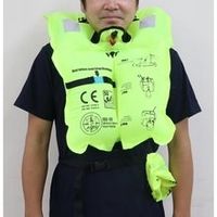 エスコ ライフベスト(呼気膨張式/備蓄用) EA915DD-22 1着（直送品）