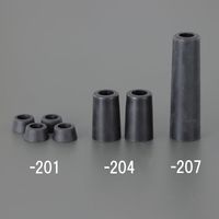 エスコ φ22x11mm 戸当り(4個/黒) EA951LG-201 1セット(80個:4個×20パック)（直送品）