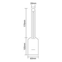 エスコ 275x60mm ワンタッチタグ(故障中/10枚) EA983CB-12C 1セット(50枚:10枚×5組)（直送品）