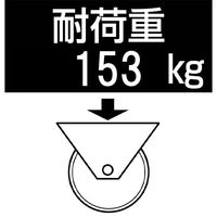 エスコ 125mm キャスター(自在金具・ねじ式・ブレーキ付・ウレタン EA986PT-347 1個（直送品）