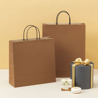 【紙袋】アスクル 端材リサイクル紙袋「Come bag」キャラメルブラウン 320×320×115mm 1袋（50枚入）アスクル オリジナル