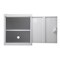 サンワサプライ 個別ロッカー 幅455×奥行400×高さ500mm ホワイト PLK-PS400W 1台（直送品）