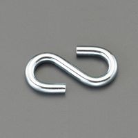 エスコ 35x4.0mm Sフック (1個) EA638EJ-2A 1セット(190個)（直送品）