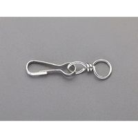 エスコ 30mm スイベルスナップ(スチール製) EA638AX-61 1セット(150個)（直送品）