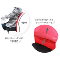 Netforce オフィスチェア キューチェア 肘付 ライトグレー メッシュ 腰痛対策 1脚（直送品）