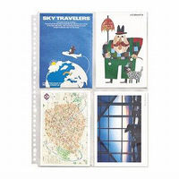 ライオン事務器 分類ポケット ハガキサイズ A4 30穴 BP-4 14725 1個(5枚)