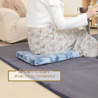 3枚 ヘタラーズ ブルー 低反発 スクエア 角型 シートクッション へたりにくい 事務所 オフィス 車 おしゃれ 可愛い インテリア（直送品）