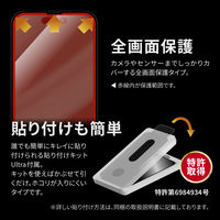 MSソリューションズ iPhone 14 Pro Max ガラスフィルム 全画面 ソフトフレーム LN-IL22FGS 1個