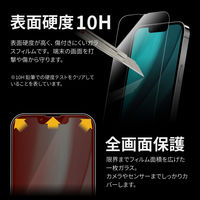 MSソリューションズ iPhone 14/13/13 Pro 全画面保護 2枚入りスーパークリア LN-IM22FG2SET 1個