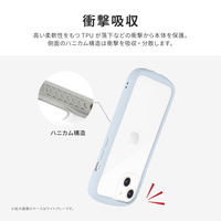 MSソリューションズ iPhone 14/13 耐衝撃ハイブリッドケース ライトブルー LN-IM22PLCLBL 1個