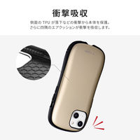 MSソリューションズ iPhone 14/13 耐衝撃ハイブリッドケース メタルシャンパン LN-IM22VMPKGD 1個