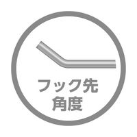 エスコ 60mm シングルフック(5本) EA661CE-6 1セット(25本:5本×5パック)（直送品）