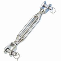 エスコ M5 ターンバックル(フォーク&フォーク・ステンレス製) EA638CC-5 1セット(4個)（直送品）