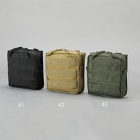 エスコ 152x 50x165mm 小物ポーチ(OD色) EA925DB-43 1セット(2個)（直送品）