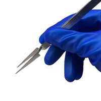 エスコ 160mm/ R218 逆作用ピンセット(ステンレス製) EA595AK-118 1セット(3個)（直送品）