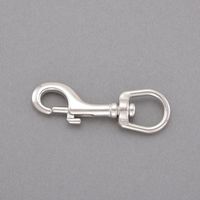 エスコ 86.8mm スイベルアイスナップ(ステンレス製) EA638FP-33 1セット(4個)（直送品）