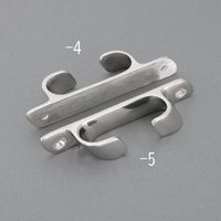 エスコ 120.7x25.4mm プレートフック(ステンレス製) EA638GF-4 1セット(2個:1個×2組)（直送品）