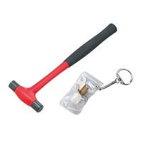 エスコ 99g/12x180mm ミニハンマー(鉄・ナイロン・真鍮) EA575SC-2 1セット(4本)（直送品）