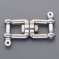 エスコ 272kg/63.5mm Jaw & スイベル(ステンレス製) EA638FD-6 1セット(5個)（直送品）