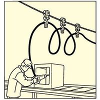 エスコ 10ー20mm ケーブル滑車(メッセンジャーワイヤー用) EA947G-1 1セット(4個)（直送品）