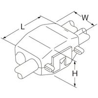 エスコ 0.50ー0.85mm2 [自動車用]分岐タップ(20個) EA538RA-51 1セット(60個:20個×3袋)（直送品）