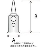 エスコ 1.0mm チップ(EA304ZH用) EA304ZH-1 1セット(4個)（直送品）