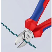 エスコ 180mm 電工ニッパー(グリップ付/メッキ) EA536K-4 1個(1本)（直送品）