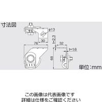 因幡電機産業 クロスロックEタイプ FL-E-JP 1個（直送品）