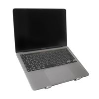 ノートPCスタンド タブレットスタンド 折りたたみ式 角度調整可能 17.3インチまで アルミ製 シルバー 1個 オウルテック