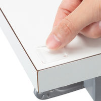 【転倒防止】アスクル「現場のチカラ」耐震粘着ゴム 25x25mm 1セット（40枚：1組4枚×10）  オリジナル