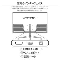 23.8インチ 液晶ディスプレイ(1920x1080/IPS/HDMI/VGA/チルト/非光沢/1年保証) JN-IPS2380FHD（直送品）