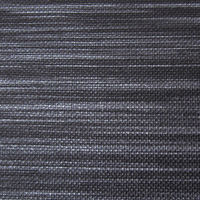 富士工業 布地風スリッパ デコア 前開き Lサイズ ブラック AK137BK 1足