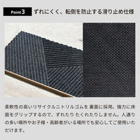屋外用玄関マット DUNE ストライプ柄 ダーク・ブラウン 45　x　75　cm DG00001 1枚 クリーンテックス・ジャパン（直送品）