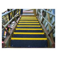 セーフラン安全用品 階段用滑り止めカバー 609x150x25mm 黒/黄 12087 1枚（直送品）