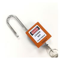 セーフラン安全用品 ロックアウト用パドロック (吊38mmタイプ) 14662-1 1個（直送品）