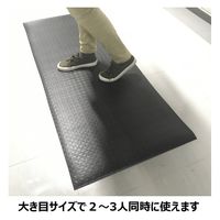 セーフラン安全用品 疲労軽減マット 600x1500mm 黒 J2287 1枚（直送品）
