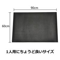 セーフラン安全用品 疲労軽減マット 600x900mm 黒 J2286 1枚（直送品）