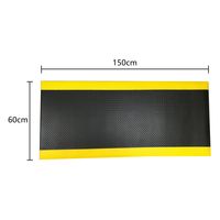 セーフラン安全用品 疲労軽減マット 600x1500mm 黒/黄 J2289 1枚（直送品）