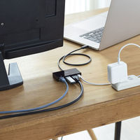 サンワサプライ USB Type-Cマルチ変換アダプタ AD-ALCMHL1BK 1個（直送品）